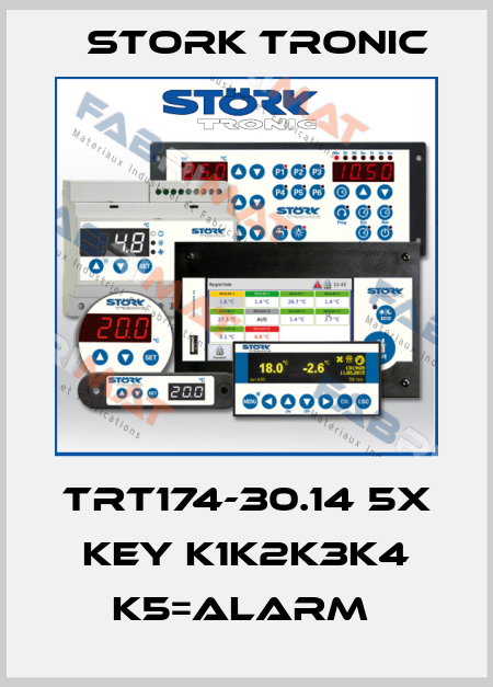 TRT174-30.14 5x key K1K2K3K4 K5=ALARM  Stork tronic