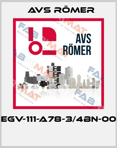 EGV-111-A78-3/4BN-00  Avs Römer