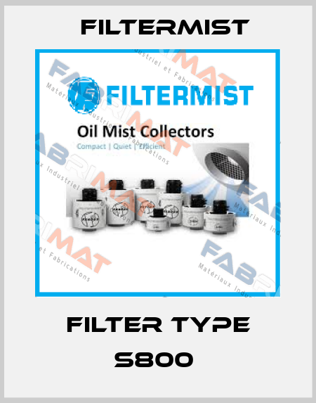 Filter Type S800  Filtermist
