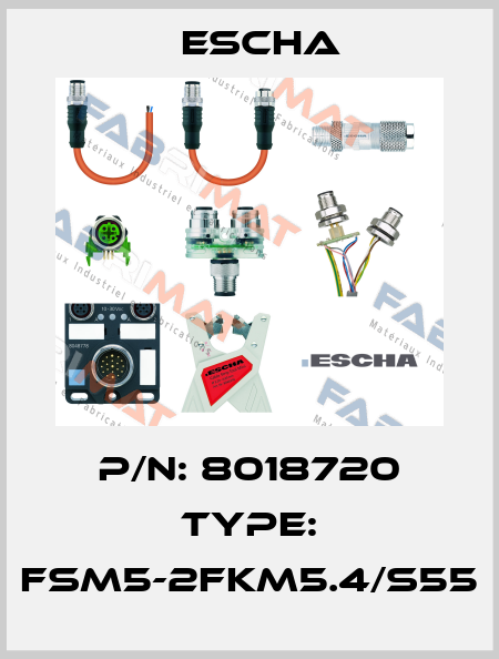 P/N: 8018720 Type: FSM5-2FKM5.4/S55 Escha