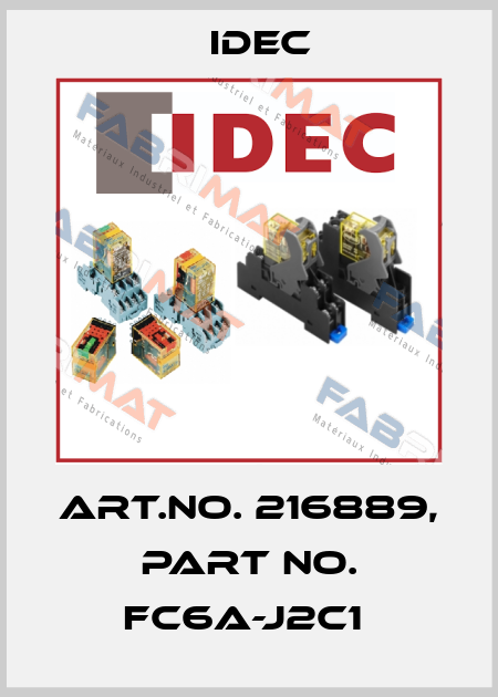 Art.No. 216889, Part No. FC6A-J2C1  Idec