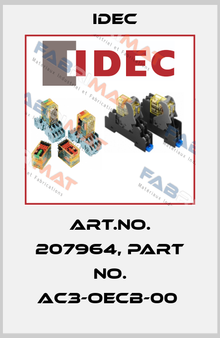 Art.No. 207964, Part No. AC3-OECB-00  Idec