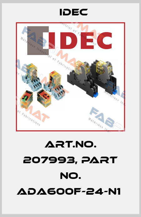 Art.No. 207993, Part No. ADA600F-24-N1  Idec