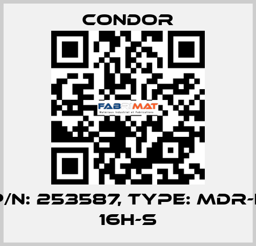 P/N: 253587, Type: MDR-F 16H-S Condor