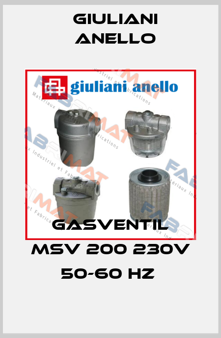 GASVENTIL MSV 200 230V 50-60 HZ  Giuliani Anello