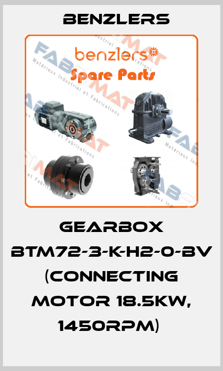 GEARBOX BTM72-3-K-H2-0-BV (CONNECTING MOTOR 18.5KW, 1450RPM)  Benzlers