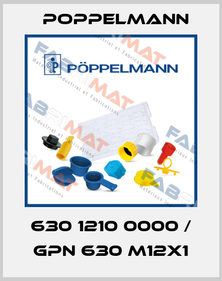 630 1210 0000 / GPN 630 M12x1 Poppelmann