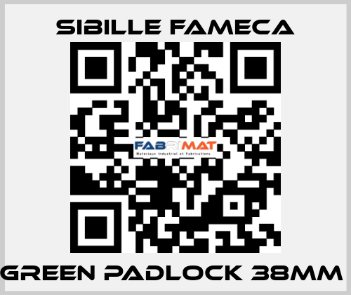 GREEN PADLOCK 38MM  Sibille Fameca