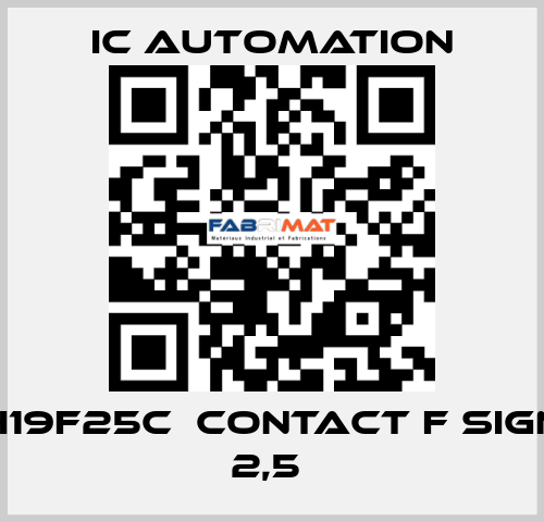 H19F25C  Contact F sign 2,5  ic automation