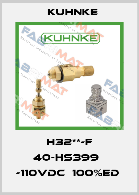 H32**-F 40-HS399   -110VDC  100%ED  Kuhnke