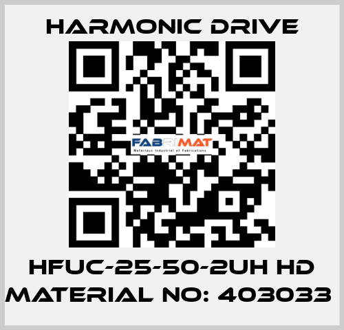 HFUC-25-50-2UH HD MATERIAL NO: 403033  Harmonic Drive