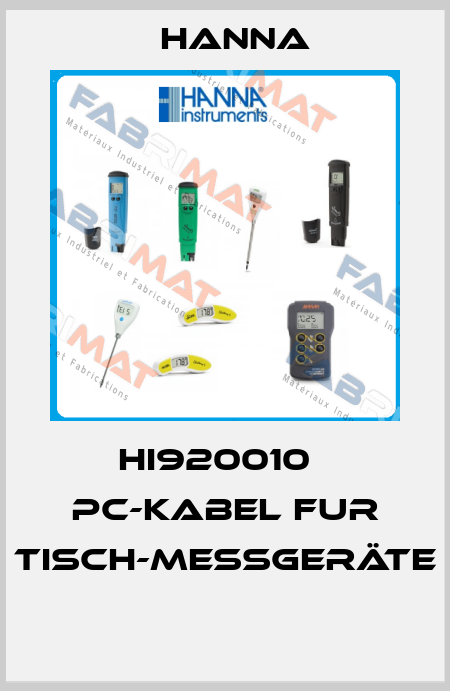 HI920010   PC-KABEL FUR TISCH-MESSGERÄTE  Hanna