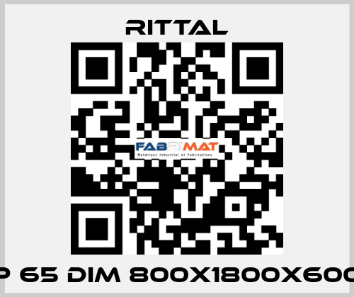 IP 65 DIM 800X1800X600  Rittal