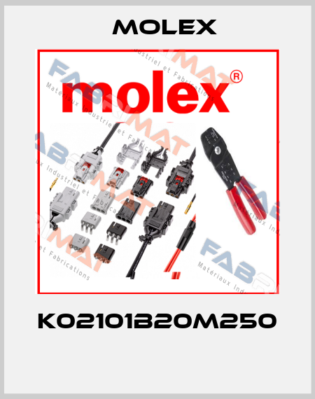 K02101B20M250  Molex