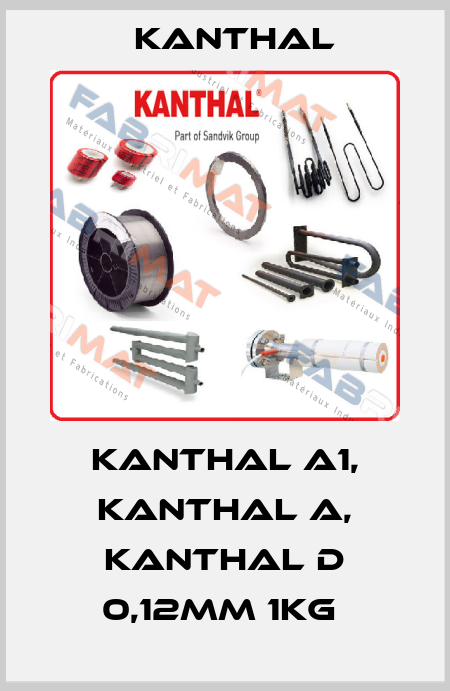 KANTHAL A1, KANTHAL A, KANTHAL D 0,12MM 1KG  Kanthal