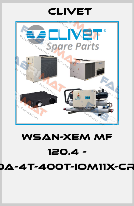 WSAN-XEM MF 120.4 - R410A-4T-400T-IOM11X-CREFP  Clivet