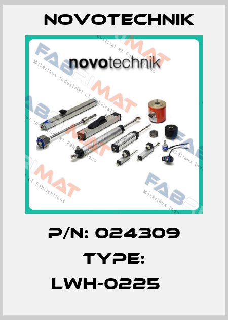 P/N: 024309 Type: LWH-0225	  Novotechnik