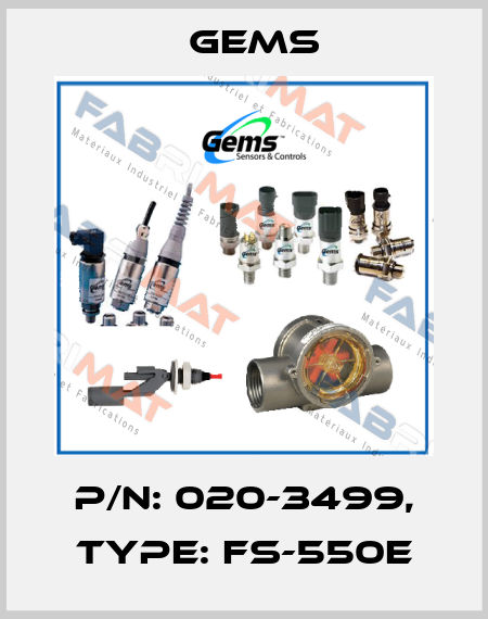 P/N: 020-3499, Type: FS-550E Gems