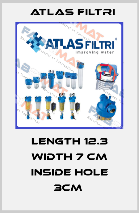 LENGTH 12.3 WIDTH 7 CM INSIDE HOLE 3CM  Atlas Filtri
