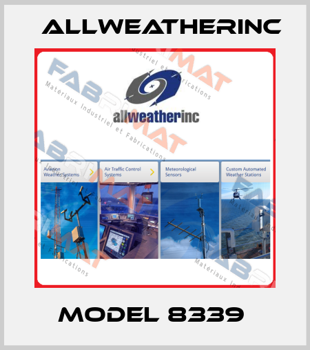 Model 8339  Allweatherinc