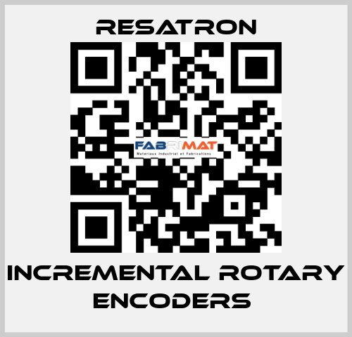  Incremental Rotary Encoders  Resatron