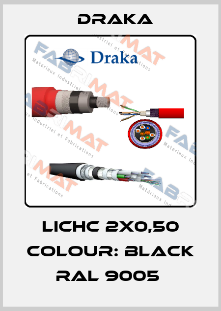 LICHC 2X0,50 COLOUR: BLACK RAL 9005  Draka