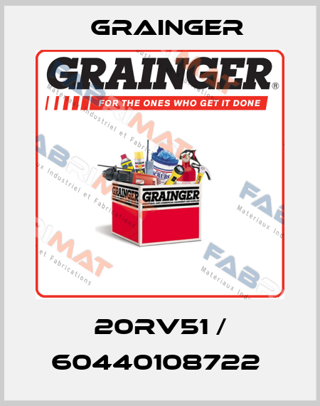 20RV51 / 60440108722  Grainger