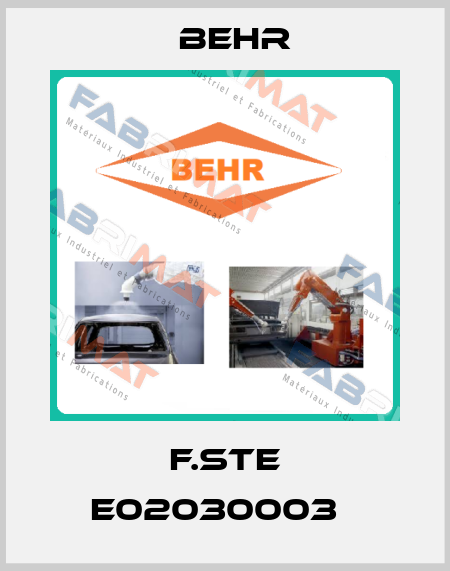 F.STE E02030003   Behr