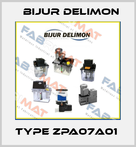 Type ZPA07A01  Bijur Delimon
