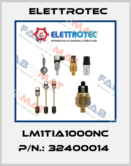 LM1TIA1000NC P/N.: 32400014  Elettrotec