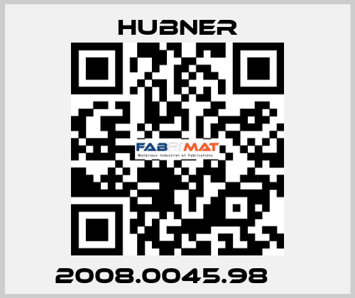 2008.0045.98     HUBNER
