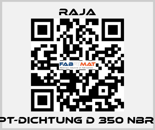PT-Dichtung D 350 NBR  Raja