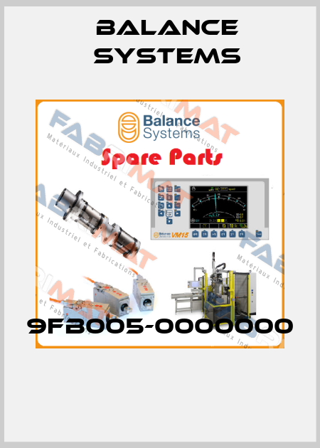 9FB005-0000000  Balance Systems