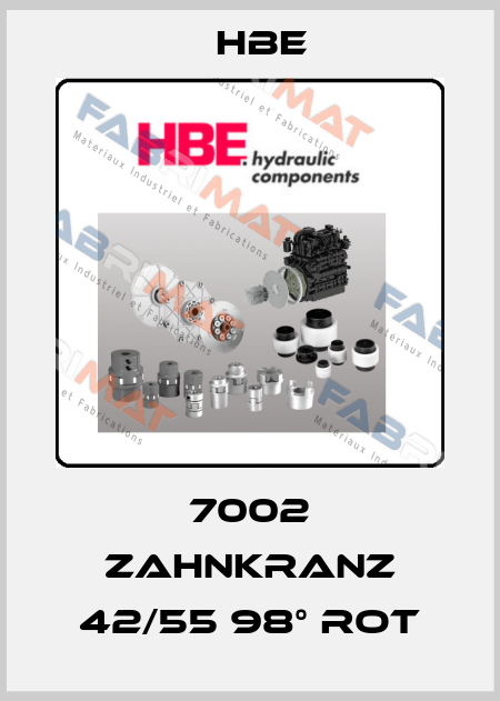 7002 Zahnkranz 42/55 98° rot HBE