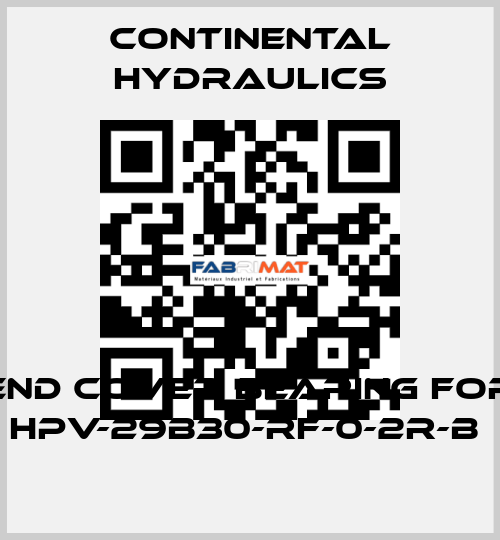 end cover bearing for HPV-29B30-RF-0-2R-B  Continental Hydraulics
