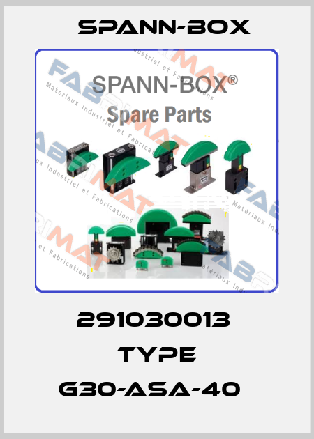 291030013  Type G30-ASA-40   SPANN-BOX