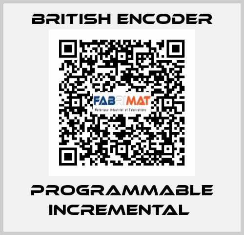 Programmable Incremental  British Encoder