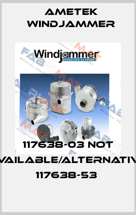 117638-03 not available/alternative 117638-53  Ametek Windjammer