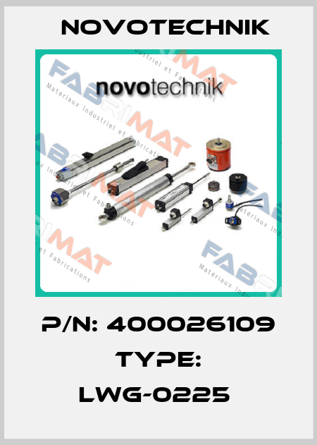 P/N: 400026109 Type: LWG-0225  Novotechnik