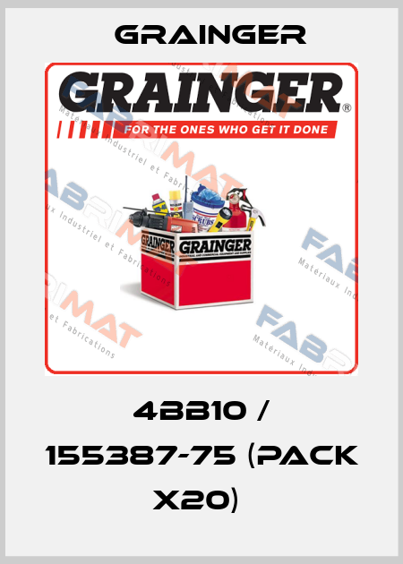 4BB10 / 155387-75 (pack x20)  Grainger