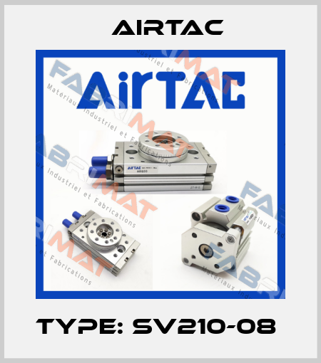 Type: SV210-08  Airtac