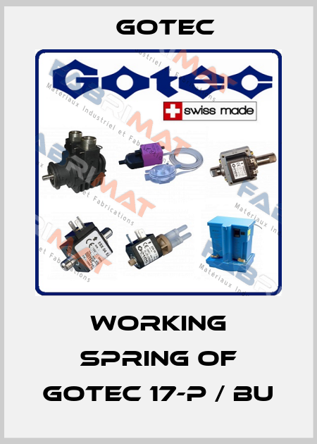 working spring of GOTEC 17-P / BU Gotec