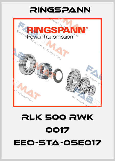RLK 500 RWK 0017 EEO-STA-0SE017 Ringspann