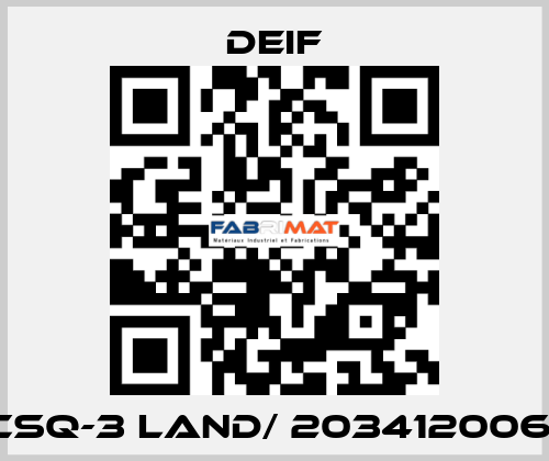 CSQ-3 Land/ 2034120061 Deif