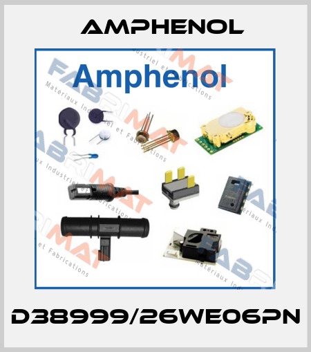 D38999/26WE06PN Amphenol