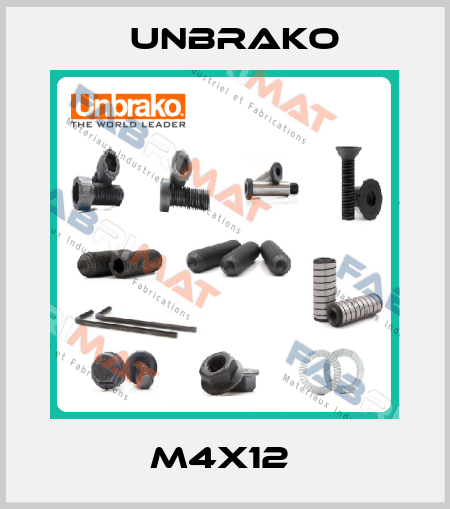 M4X12  Unbrako
