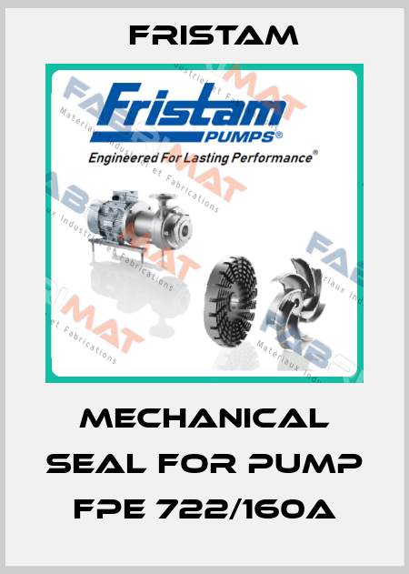 mechanical seal for pump  FPE 722/160A Fristam