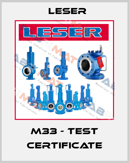 M33 - Test Certificate Leser