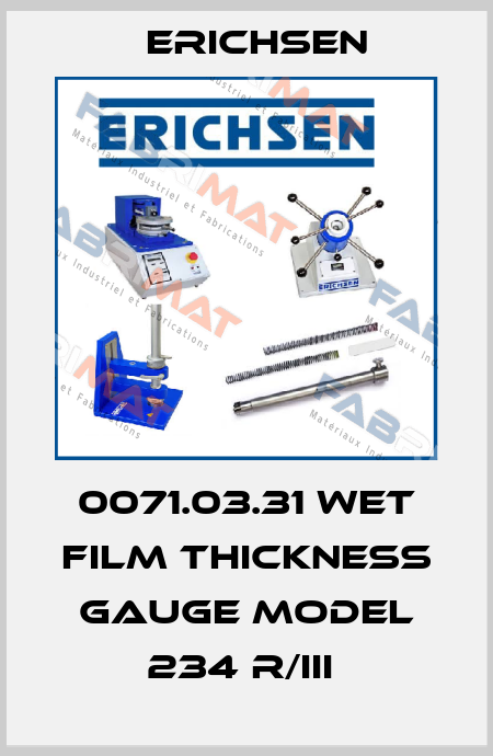 0071.03.31 Wet Film Thickness Gauge Model 234 R/III  Erichsen