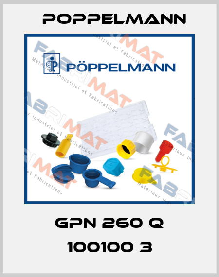 GPN 260 Q 100100 3 Poppelmann